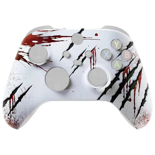 Vista 5 de eXtremeRate Wild Attack Soft Touch Front Housing Shell for Xbox Series XS Controller, Custom Cover Faceplate for Xbox Series XS, Xbox Core