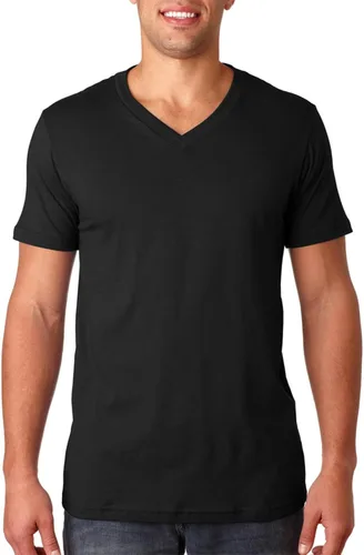 Vista 2 de Bella + Canvas - Camiseta de manga corta para hombre (cuello en V)