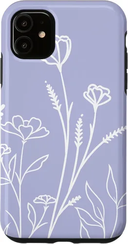 Vista 8 de Summer Wildflowers Pattern Pastel Design Floral Periwinkle Case for iPhone 17