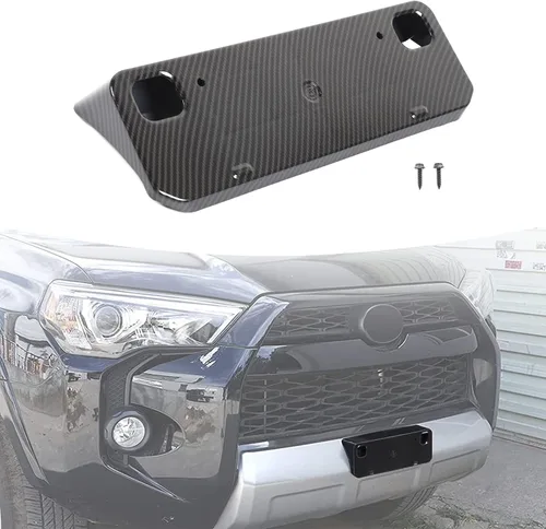 Vista 8 de Voodonala Marco de soporte de placa frontal para 4runner para Toyota 4runner 2010-2025+, soporte para placa de matrícula, accesorios exteriores ABS