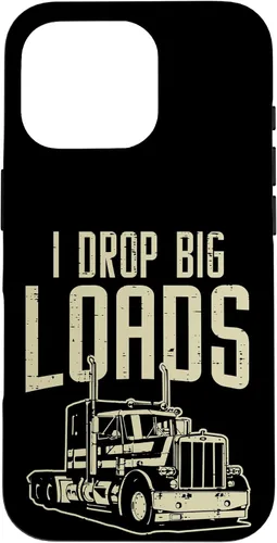 Vista 20 de I Drop Big Loads Semi Truck Truck Driver Trucker - Funda de regalo para iPhone 17