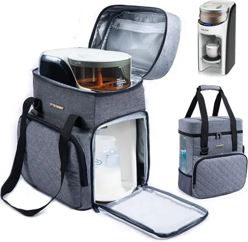 Vista 7 de SFYBYHEART Estuche de transporte compatible con Baby Brezza Formula Pro Advanced Formula Pro - Bolsa de transporte para mezclador de fórmula