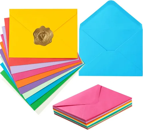 Vista 9 de Toperd 50 paquete de sobres A6 para tarjetas de felicitación de 4 x 6 pulgadas, fiesta de cumpleaños, fotos, baby shower y tarjetas de invitación