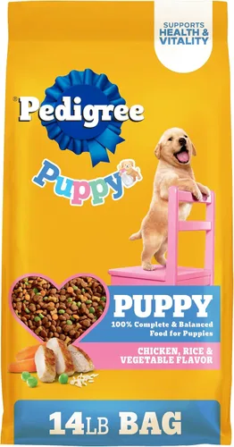 Vista 12 de Pedigree Puppy Growth & Protection - Alimento seco para perros con sabor a pollo y verduras - 3.5 libras Bolsa 100% completo y equilibrado, 36