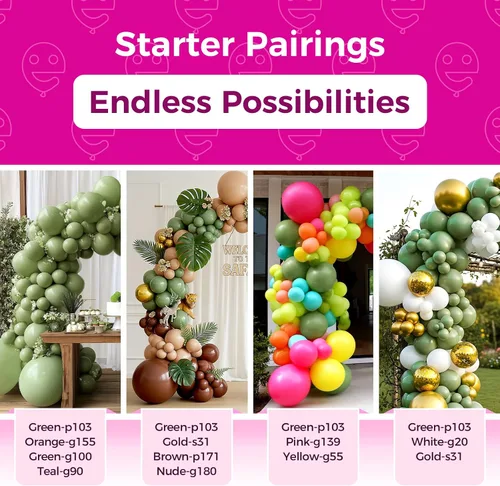 Vista 136 de Bezente Globos Naranjas de Látex para Fiestas - Paquete de 150 Globos de Helio Naranjas Mate Pequeños de 5 Pulgadas para Decoraciones de Fiestas