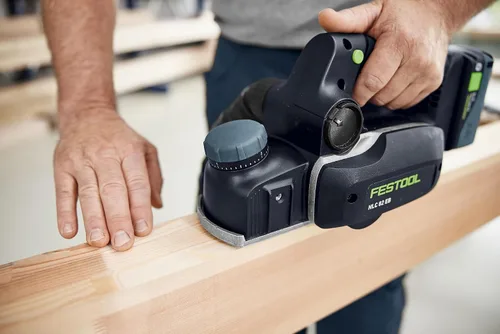 Vista 4 de Festool 578001 HLC 82 EB-F-Basic Cepilladora inalámbrica Cepilladora de cabezal de corte helicoidal sin escobillas con profundidad de recogida