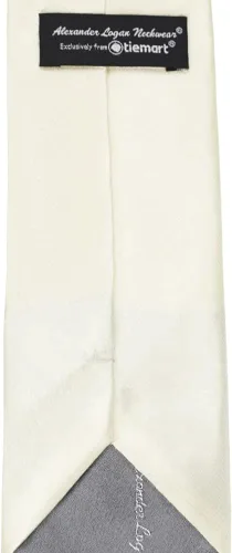Vista 367 de tiemart Corbata de color sólido para hombre Longitud estándar