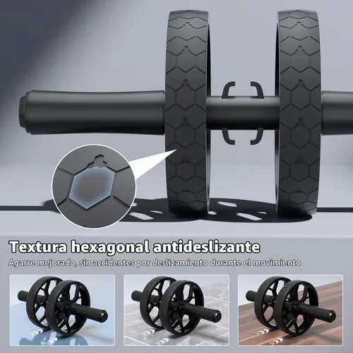Vista 6 de Ally Peaks Rueda de rodillo abdominal con resistencia ajustable, abdominales de rebote automático y equipo de entrenamiento de núcleo