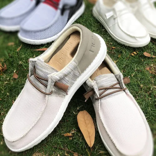 Vista 2 de Cordones elásticos de repuesto para Hey Dude - Cordones elásticos sin atar, cuerdas redondas, 2 pares