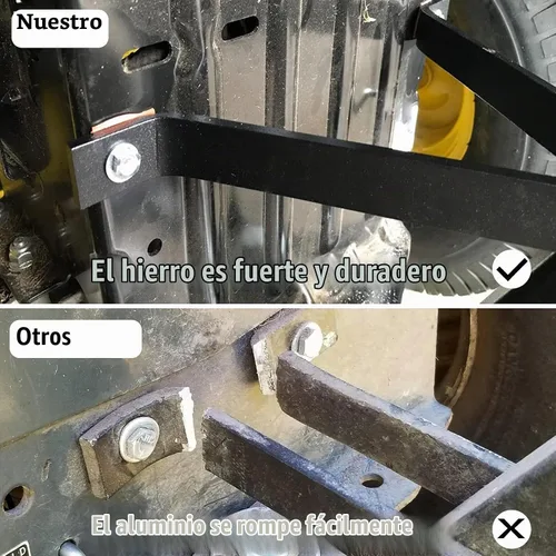 Vista 4 de Eapele Enganche de Remolque para Cortacésped, Enganche de Remolque para Tractor de Jardín, Construcción de Hierro Sólido, Compatible con Cortacésped