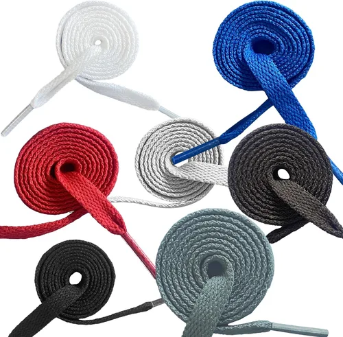 Vista 2 de Cordones planos para zapatos, 2 pares para zapatillas deportivas