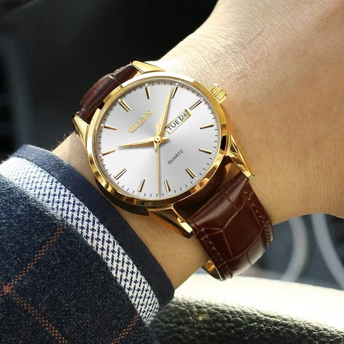 Vista 2 de Verhux Relojes de pulsera para hombre, impermeable, analógico, de cuarzo, para hombre, de cuero, regalos para él