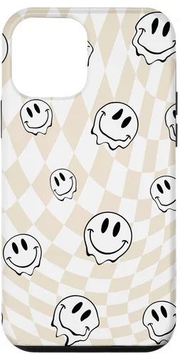 Vista 16 de Retro Swirl - Carcasa para iPhone 17, diseño de cara sonriente feliz