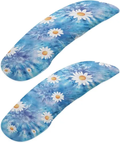 Vista 33 de Fundas para reposabrazos de silla de escritorio con estampado de estrellas de gato, 2 fundas elásticas para reposabrazos de silla de oficina, a