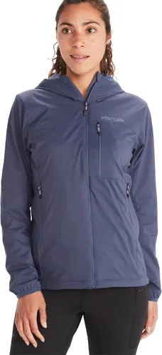 Vista 9 de MARMOT Sudadera con capucha Ether Driclime para mujer, transpirable, cómoda, plegable, cortavientos con capucha Negro