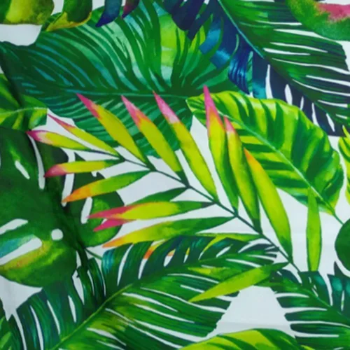 Vista 4 de Tapiz de palmeras – Hojas de plátano tropical XL para colgar en la pared de sala/dormitorio (hojas de palmera)