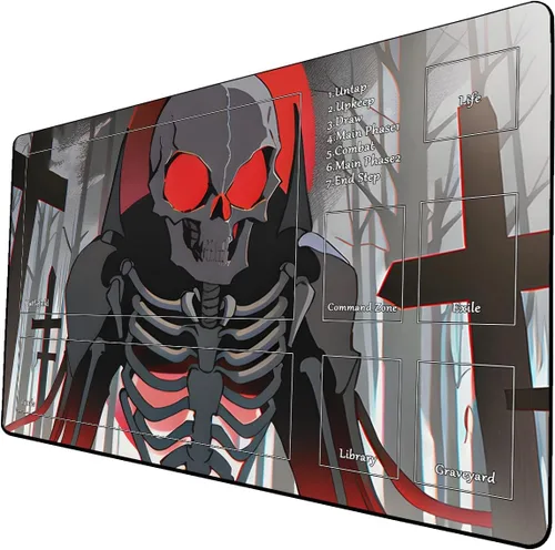 Vista 25 de Tapete de juego de cartas coleccionables AI Painting – Tapete de juego MTG con zonas, 24 x 14 pulgadas, tapete de juego MTG de alta calidad – El
