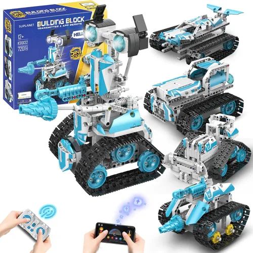 Vista 9 de Juguetes de Robot STEM para 8-14, 12 en 1 Juguetes de Robótica de Control Remoto para Niños, Kit de Construcción de Robot Programable Regalo