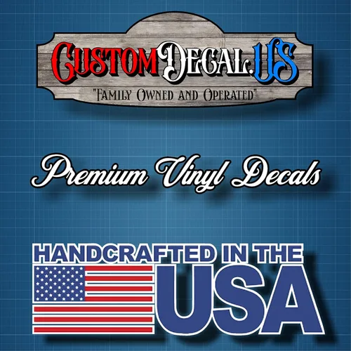 Vista 4 de Adhesivo de vinilo Yeti de la línea azul fina del estado de Nueva Jersey (U31) para portátil/Netbook de 3 pulgadas - por CustomDecal US