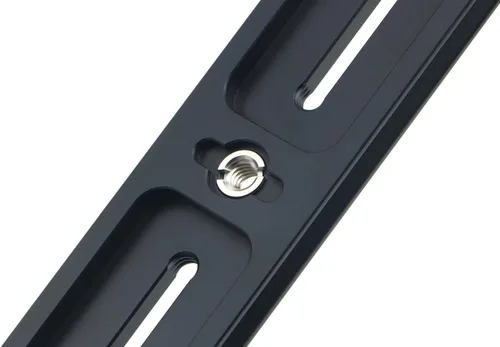 Vista 7 de PU-250 - Placa universal de liberación rápida larga de 9.843 in, riel deslizante de cola de milano doble con tornillo de anillo en D para cabeza