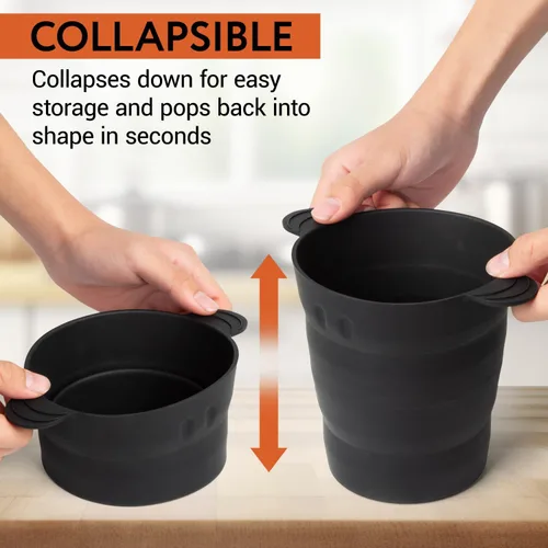 Vista 5 de Impresa Forro de silicona reutilizable para cubeta de grasa, compatible con parrillas de pellets Traeger & Pit Boss y accesorios para parrillas
