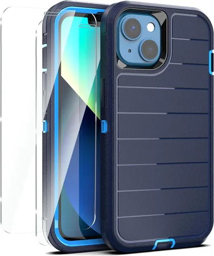 Vista 20 de YmhxcY Funda para iPhone 12/iPhone 12 Pro [2 Protectores de Pantalla de Vidrio Templado] Cubierta Duradera de 3 Capas A Prueba de Caídas/Funda