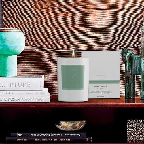 Vista 8 de ESNA HOME Leblanc Zen Garden Velas perfumadas de aromaterapia de alta calidad, velas de soja de aceites esenciales naturales, regalos para mujeres