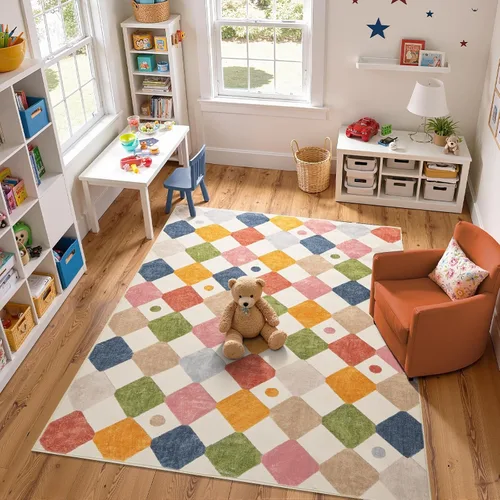 Vista 84 de jinchan Alfombra a rayas de 2 x 3 para entrada, alfombra de cocina, tapete pequeño, antideslizante, ligero, de bajo perfil, decoración para entrada