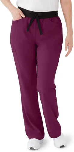 Vista 18 de ave. Women's Coastal Seven Pocket Bootcut Scrub Pant Negro