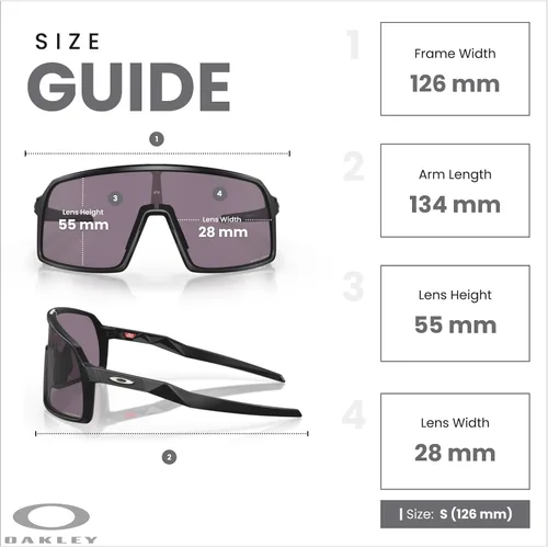 Vista 114 de Oakley Sutro OO9406 / OO9462 - Lentes de sol para hombre, kit de correa de accesorios, bolsa de microfibra