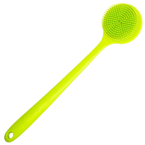 Vista 14 de DNC Exfoliador de Espalda para Ducha Cepillo Corporal de Silicona Suave para Baño con Mango Largo (Negro)