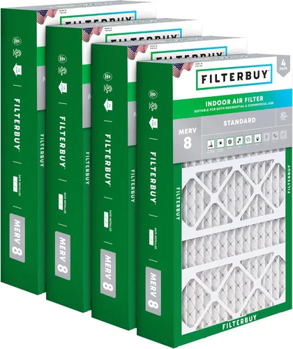Vista 19 de Filterbuy Filtro de aire MERV 8 Essential Dust & Allergy Defense de 10 x 17 x 2 pulgadas (paquete de 4), filtros exteriores plisados electrostáticos