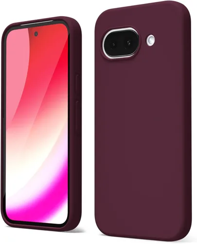 Vista 147 de oakxco para Google Pixel 6A Funda de teléfono de silicona líquida, diseño estético lindo y delgado para mujer y niña, cubierta de gel suave, lisa
