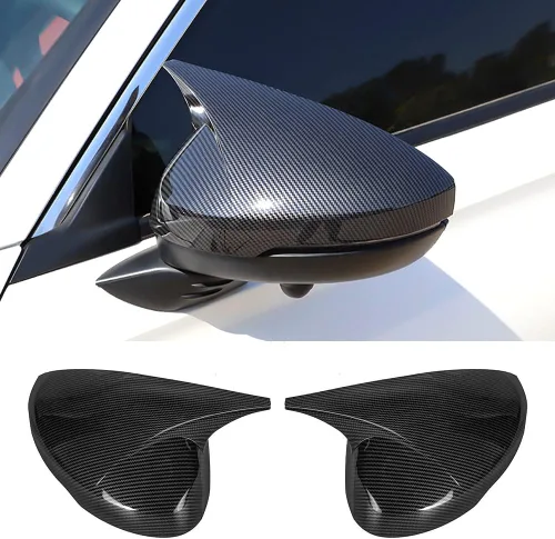Vista 5 de Cubierta de tapa de espejo lateral de puerta ABS Compatible con Honda Civic 2016-2021 10ª Generación Sedán Cupé Hatchback Protectores de espejo