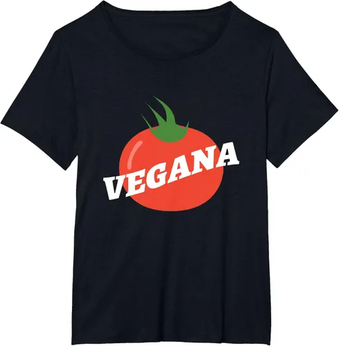 Vista 3 de Vegana Latina Tomate Hispana Mujer Saludable LatinX Camiseta, Negro