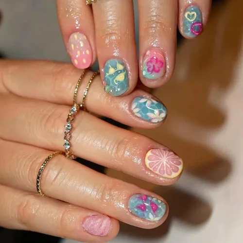 Vista 37 de Uñas postizas a presión con punta francesa, uñas postizas cuadradas cortas con diseños de cuentas de flores 3D, uñas blancas a presión, uñas Blanco