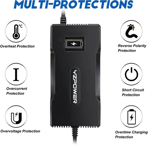 Vista 8 de Cargador de batería de 42V 5A para Segway Ninebot Max 36V Batería de litio Conector de 0.315 in