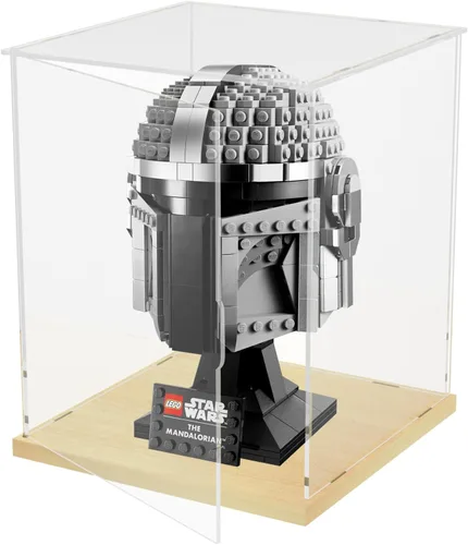 Vista 50 de Choowin Vitrina de acrílico para casco de Lego Star Wars para casco de Lego Capitán Rex, vitrinas de acrílico transparente grueso