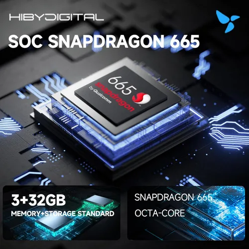 Vista 2 de HiBy Reproductor de MP3 digital M300 Android con Bluetooth y reproductor de transmisión WiFi Android 13 Snapdragon 665 HiFi Audio (PCM/DSD) Radio FM