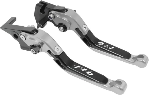 Vista 8 de Palanca de freno de embrague plegable ajustable para motocicleta para Yamaha FZ6 FZ 6 FAZER 2004 2010 XJ6 FZ6R 2009 2020 FZ8 2011 2015 (color : 1)
