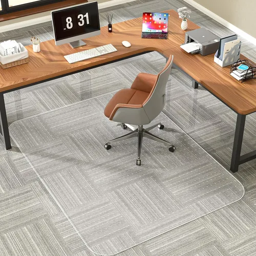 Vista 15 de 36" X 48" X 0.09" Office Chair Mat for Carpet - 2PCS Transparente