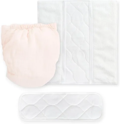 Vista 19 de SmartNappy - Muselina de algodón de Amazing Baby, funda híbrida para pañales de tela NextGen + 1 inserto reutilizable bi-fold + 1 refuerzo Mini