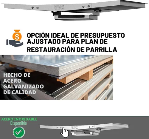 Vista 2 de Bandeja de grasa con bandeja de recogida - Piezas de repuesto para parrilla Dyna Glo (24"-30")