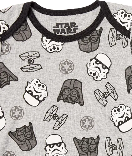 Vista 4 de Tienda Essentials Disney Marvel Star Wars Toddlers Baby Boys Short-Sleeve Bodysuits Pack of 6