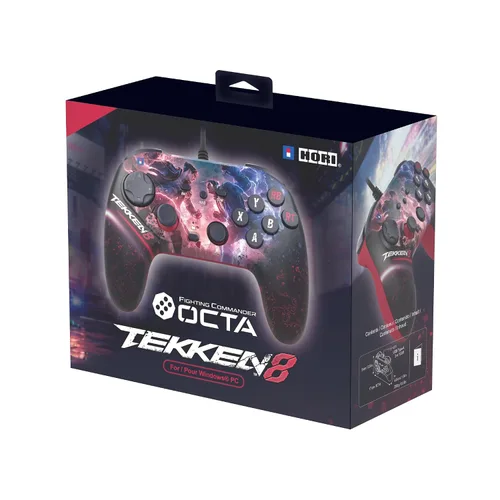 Vista 6 de HORI Fighting Commander OCTA (TEKKEN 8 Edition) for Windows PC - Tournament Grade Wired Fightpad Officially Licensed by Bandai Namco Entertainment