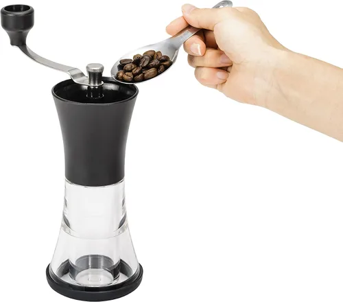 Vista 5 de Kyocera Molinillo de café ajustable delgado de cerámica avanzada, negro, 40 pulgadas