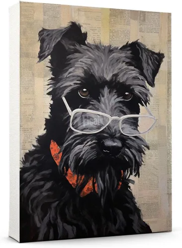 Vista 195 de Thuan Affenpinscher - Póster de lienzo con tus fotos, arte de pared para decoración del hogar, regalo conmemorativo para amantes de las mascotas