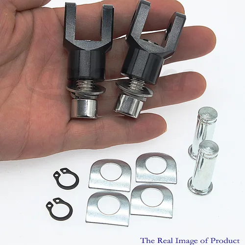 Vista 6 de Kit de Hardware de Montaje de Estriberas de Moto (29mm) para Softail FXST Low Rider Sport Glide Dyna FXR FX (negro)