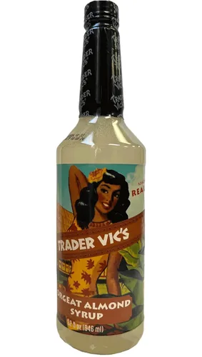 Vista 3 de Trader Vic's Jarabe de granadina premium, mezcla de bebida de cóctel, botella de 32 onzas