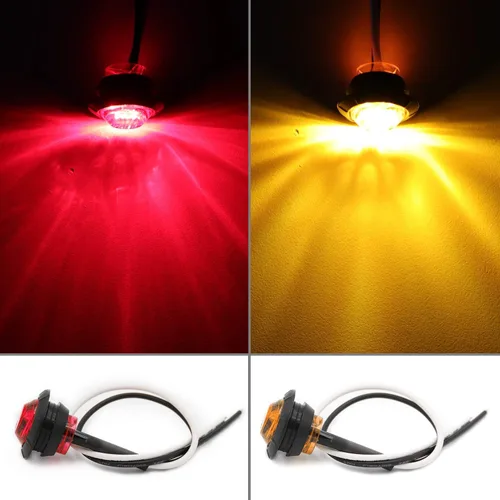 Vista 4 de Meerkatt - Juego de 20 luces LED redondas de 3/4 pulgadas
